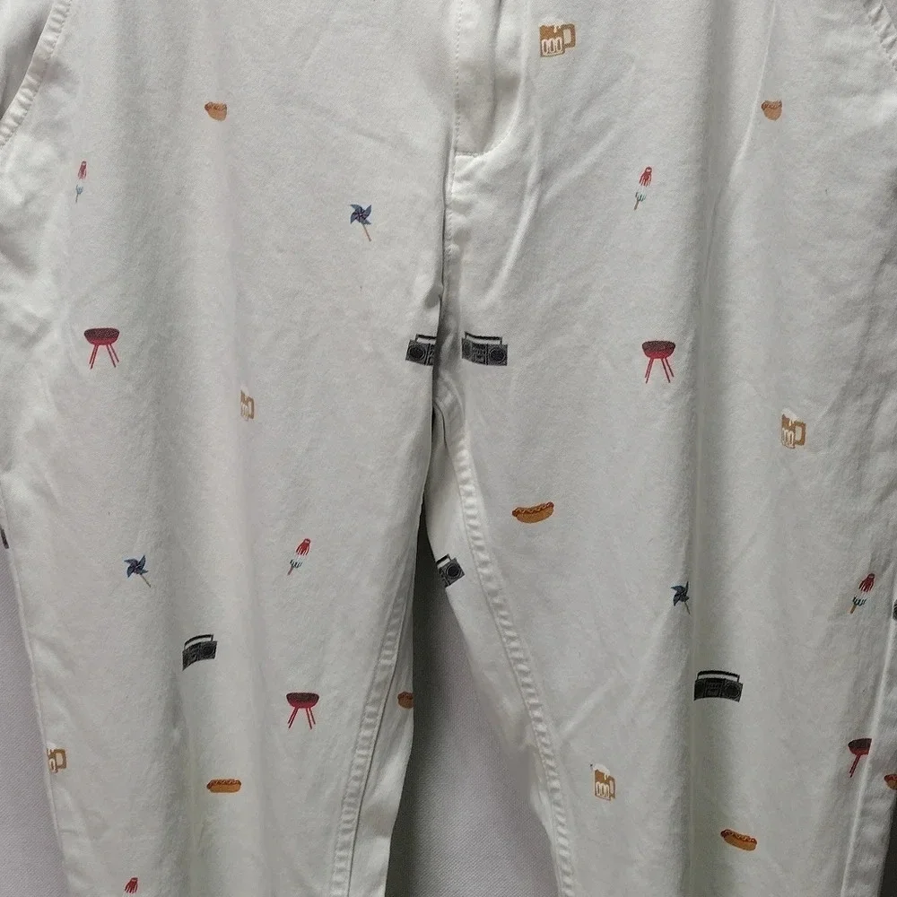 Mugsy Americanas Pants Mens Chino Slim Straight Cotton Stretch BBQ  Sz 40x30